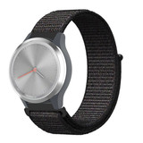 Strap-it® Garmin Vivomove 3s nylon band - 39mm - zwart