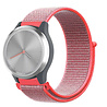 Strap-it® Strap-it Garmin Vivomove 3s nylon band - 39mm - roze/rood Strap-it® Strap-it Garmin Vivomove 3s nylon band - 39mm - roze/rood
