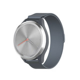 Strap-it® Garmin Vivomove 3s Milanese band - 39mm - grijs