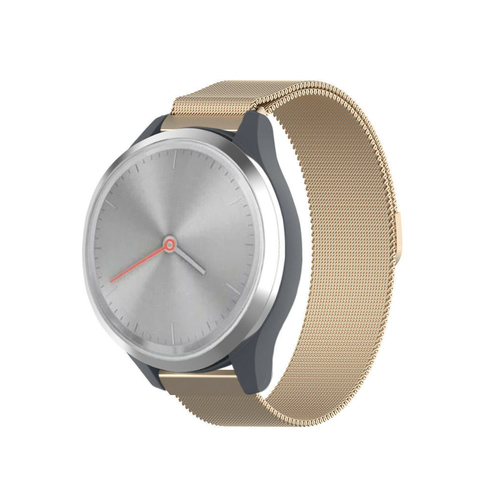 Strap-it® Strap-it Garmin Vivomove 3s Milanese band - 39mm - champagne