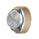 Strap-it® Garmin Vivomove 3s Milanese band - 39mm - champagne