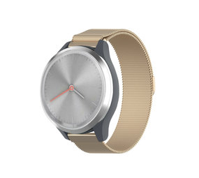 Strap-it® Garmin Vivomove 3s Milanese band - 39mm - champagne