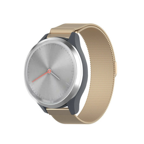 Strap-it® Strap-it Garmin Vivomove 3s Milanese band - 39mm - champagne