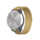 Strap-it® Garmin Vivomove 3s Milanese band - 39mm - goud