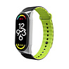 Strap-it® Strap-it Xiaomi Mi Band 7 siliconen link bandje (zwart/groen) Strap-it® Strap-it Xiaomi Mi Band 7 siliconen link bandje (zwart/groen)