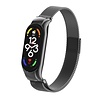Strap-it® Strap-it Xiaomi Mi Band 7 Milanese band (zwart) Strap-it® Strap-it Xiaomi Mi Band 7 Milanese band (zwart)