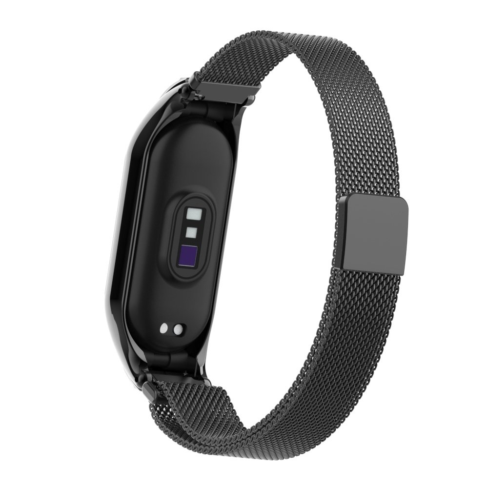 Strap-it® Strap-it Xiaomi Mi Band 7 Milanese band (zwart) Strap-it® Strap-it Xiaomi Mi Band 7 Milanese band (zwart)