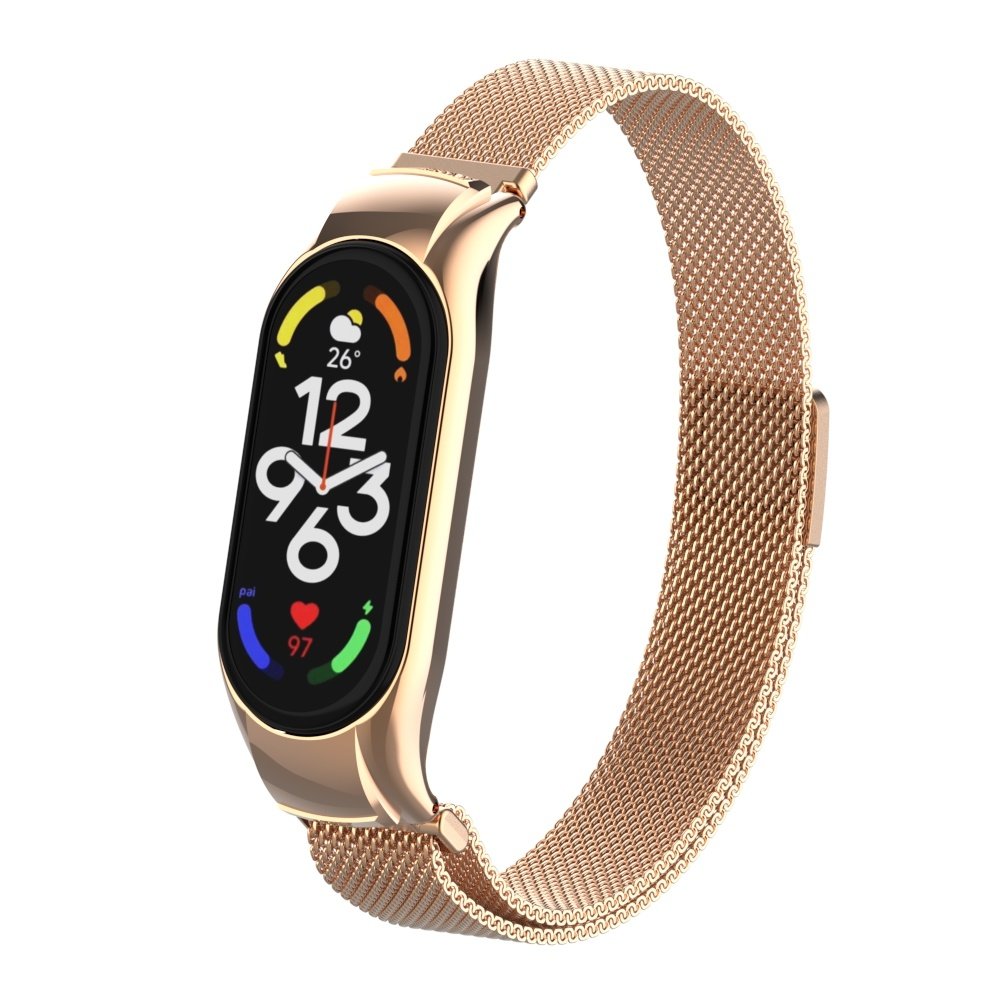Strap-it® Strap-it Xiaomi Mi Band 7 Milanese band (rosé goud) Strap-it® Strap-it Xiaomi Mi Band 7 Milanese band (rosé goud)