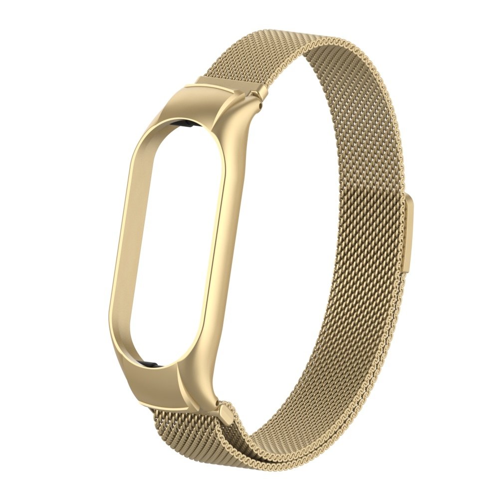 Strap-it® Strap-it Xiaomi Mi Band 7 Milanese band (retro goud) Strap-it® Strap-it Xiaomi Mi Band 7 Milanese band (retro goud)