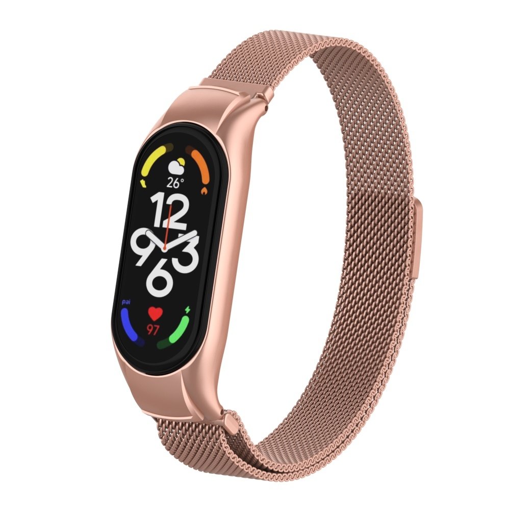 Strap-it® Strap-it Xiaomi Mi Band 7 Milanese band (rosé pink) Strap-it® Strap-it Xiaomi Mi Band 7 Milanese band (rosé pink)