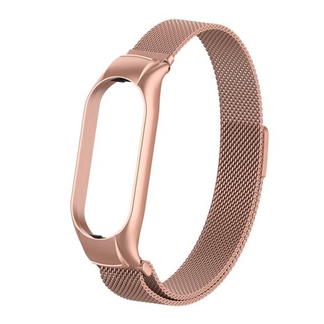Strap-it® Strap-it Xiaomi Mi Band 7 Milanese band (rosé pink) Strap-it® Strap-it Xiaomi Mi Band 7 Milanese band (rosé pink)
