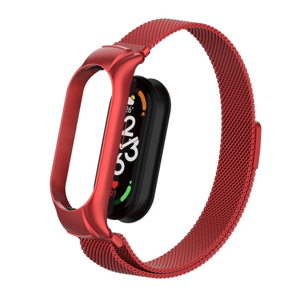 Strap-it® Strap-it Xiaomi Mi Band 7 Milanese band (rood) Strap-it® Strap-it Xiaomi Mi Band 7 Milanese band (rood)
