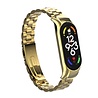 Strap-it® Strap-it Xiaomi Mi Band 7 stalen bandje (goud) Strap-it® Strap-it Xiaomi Mi Band 7 stalen bandje (goud)