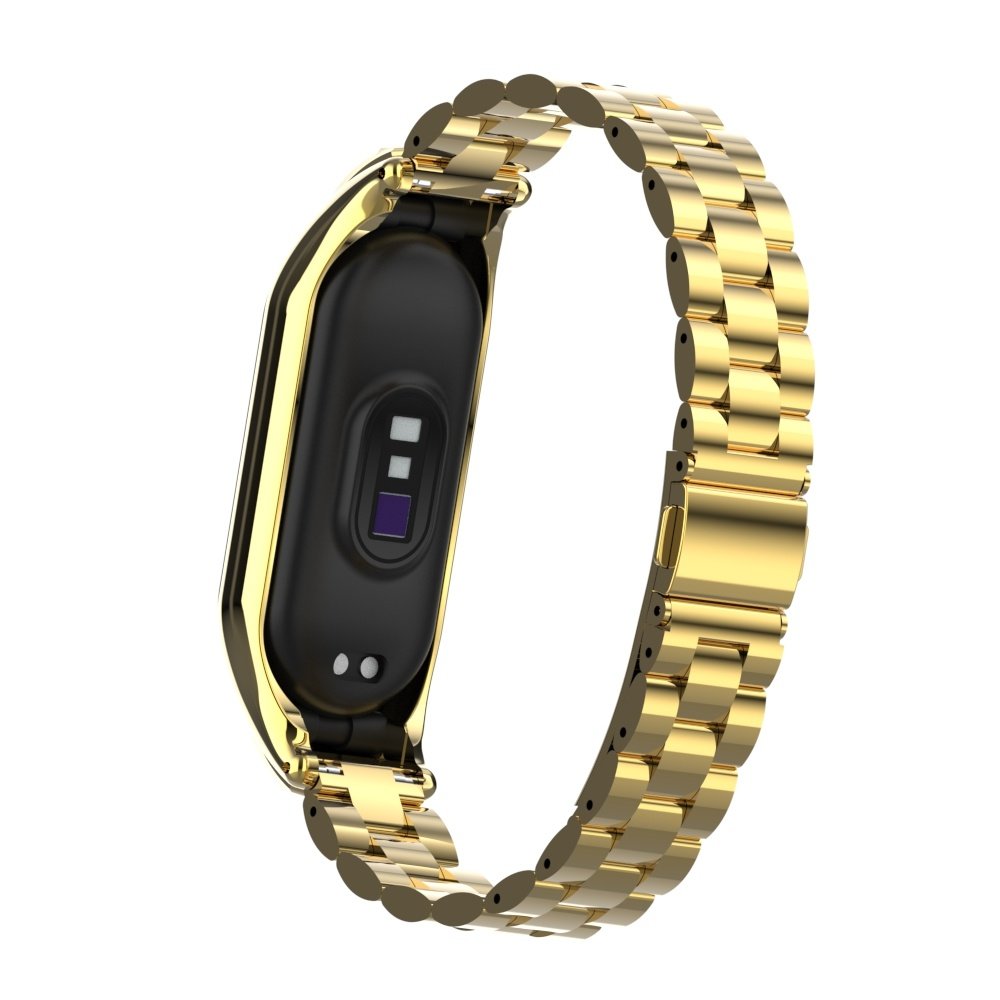 Strap-it® Strap-it Xiaomi Mi Band 7 stalen bandje (goud) Strap-it® Strap-it Xiaomi Mi Band 7 stalen bandje (goud)