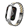 Strap-it® Strap-it Xiaomi Mi Band 7 stalen bandje (zilver/goud) Strap-it® Strap-it Xiaomi Mi Band 7 stalen bandje (zilver/goud)