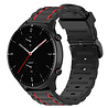 Strap-it® Strap-it Amazfit GTR 2 sport gesp band (zwart/rood) Strap-it® Strap-it Amazfit GTR 2 sport gesp band (zwart/rood)