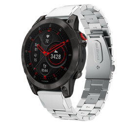 Strap-it® Garmin Epix Gen 2 stalen band (zilver)