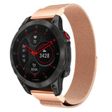 Strap-it® Garmin Epix Gen 2 Milanese band (rosé goud)