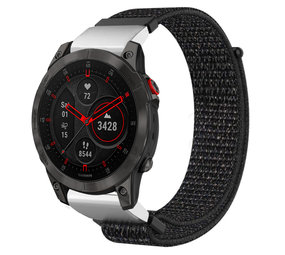 Strap-it® Garmin Epix Gen 2 nylon band (zwart)