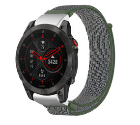 Strap-it® Garmin Epix Gen 2 nylon band (groen) Strap-it® Garmin Epix Gen 2 nylon band (groen)