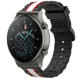 Strap-it® Huawei Watch GT 2 Pro Special Edition band (zwart/wit)