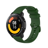 Strap-it® Xiaomi Watch S1 luxe siliconen bandje (legergroen)