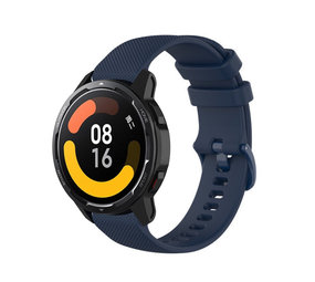 Strap-it® Xiaomi Watch S1 luxe siliconen bandje (donkerblauw)