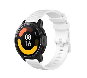 Strap-it® Xiaomi Watch S1 luxe siliconen bandje (wit)