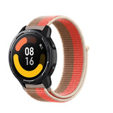 Strap-it® Xiaomi Watch S1 nylon band (pink pomelo)