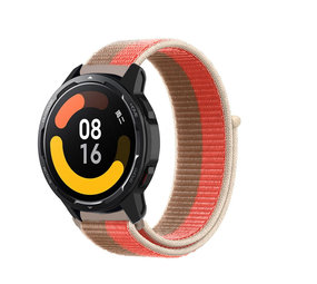 Strap-it® Xiaomi Watch S1 nylon band (pink pomelo)