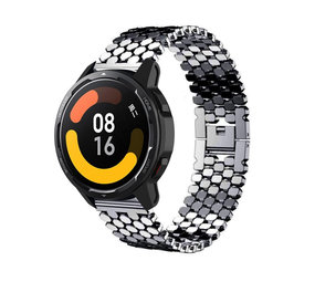 Strap-it® Xiaomi Watch S1 stalen vis band (zwart)