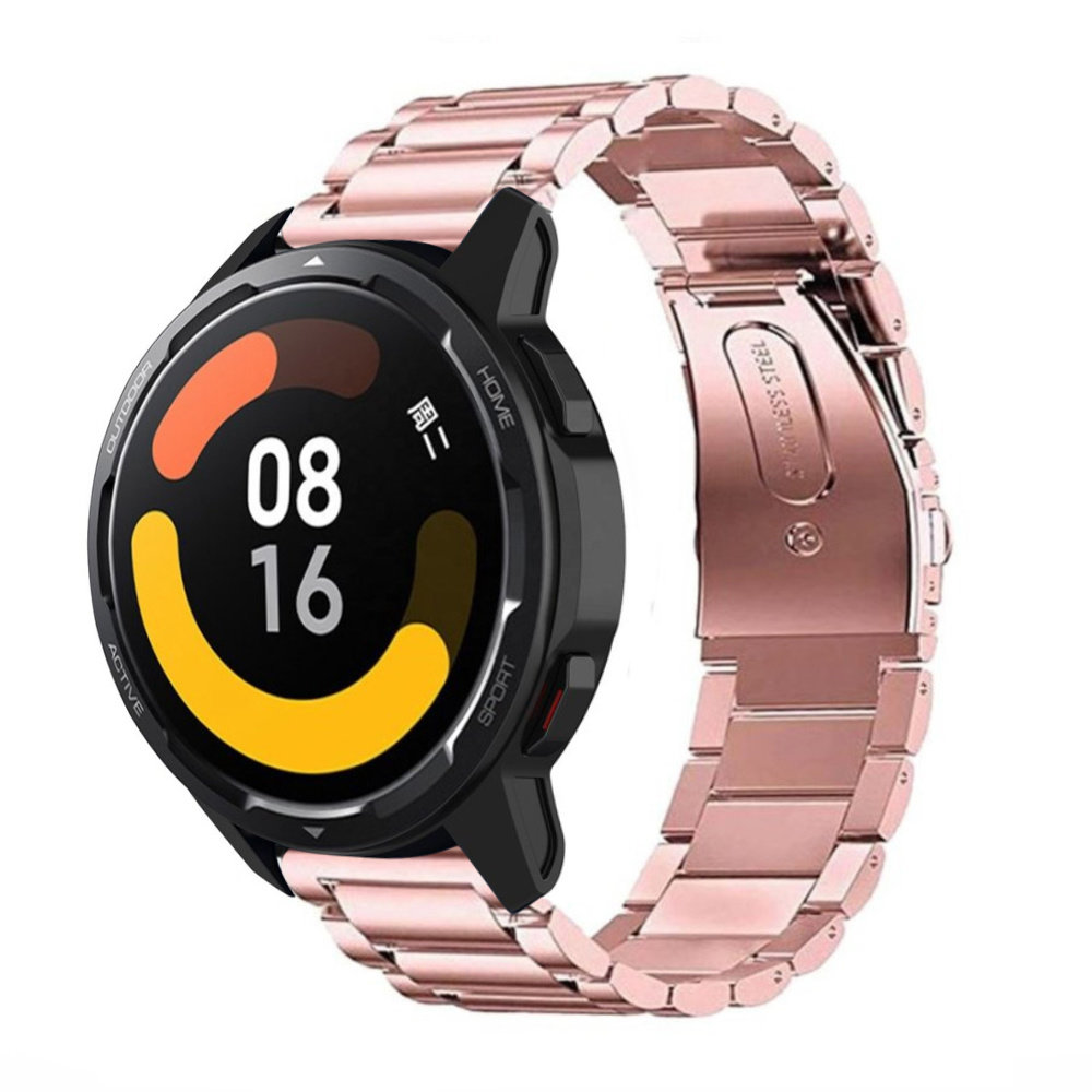 Strap-it® Strap-it Xiaomi Watch S1 stalen band (rosé pink)