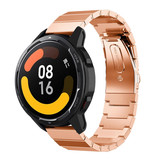 Strap-it® Xiaomi Watch S1 metalen bandje (rosé goud)