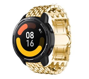 Strap-it® Xiaomi Watch S1 stalen draak band (goud)