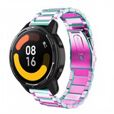 Strap-it® Xiaomi Watch S1 stalen band (regenboog) Strap-it® Xiaomi Watch S1 stalen band (regenboog)