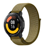 Strap-it® Xiaomi Watch S1 nylon band (olijf) Strap-it® Xiaomi Watch S1 nylon band (olijf)