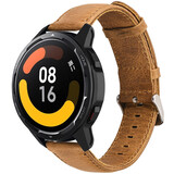 Strap-it® Xiaomi Watch S1 leren band (bruin) Strap-it® Xiaomi Watch S1 leren band (bruin)