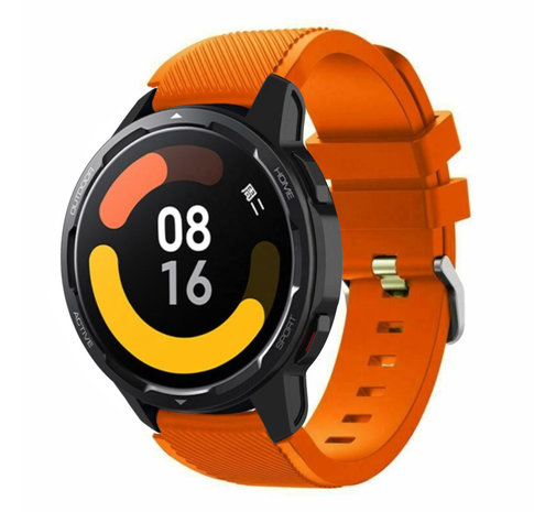 Strap-it® Strap-it Xiaomi Watch S1 siliconen bandje (oranje)