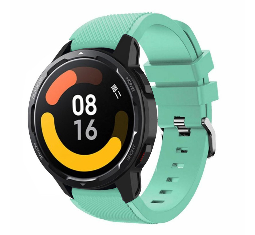 Strap-it® Strap-it Xiaomi Watch S1 siliconen bandje (aqua)