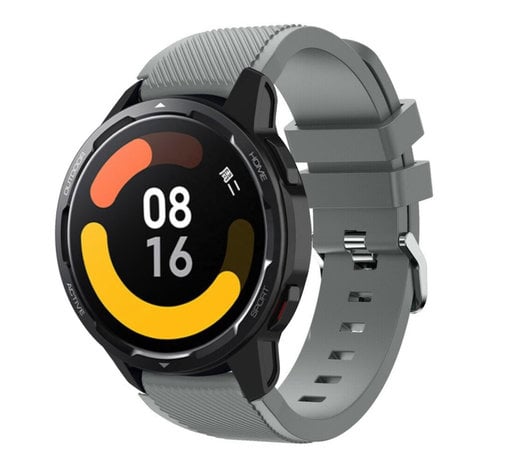 Strap-it® Strap-it Xiaomi Watch S1 siliconen bandje (grijs)