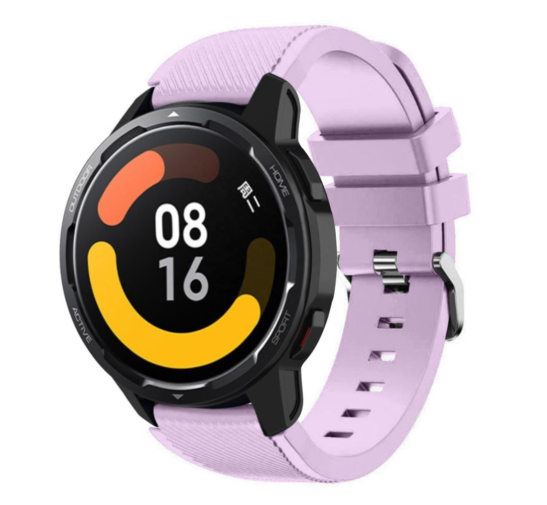 Strap-it® Strap-it Xiaomi Watch S1 siliconen bandje (lila)