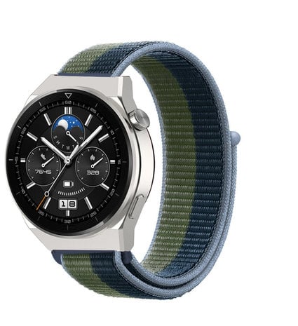 Strap-it® Strap-it Huawei Watch GT 3 Pro 46mm nylon band (moss green)