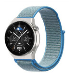 Strap-it® Huawei Watch GT 3 Pro 46mm nylon band (blauw)
