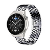 Strap-it® Strap-it Huawei Watch GT 3 Pro 46mm stalen vis band (zwart) Strap-it® Strap-it Huawei Watch GT 3 Pro 46mm stalen vis band (zwart)