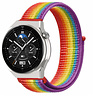 Strap-it® Strap-it Huawei Watch GT 3 Pro 46mm nylon band (regenboog) Strap-it® Strap-it Huawei Watch GT 3 Pro 46mm nylon band (regenboog)