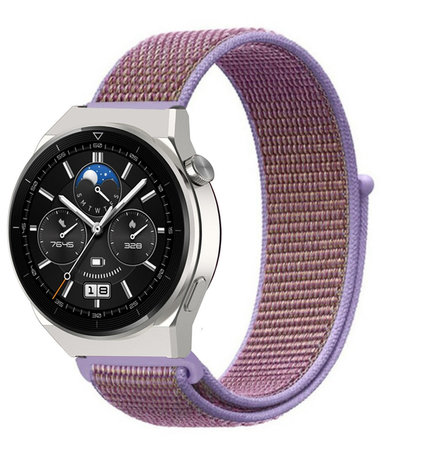 Strap-it® Strap-it Huawei Watch GT 3 Pro 46mm nylon band (lila)