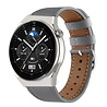 Strap-it® Strap-it Huawei Watch GT 3 Pro 46mm bandje leer (grijs) Strap-it® Strap-it Huawei Watch GT 3 Pro 46mm bandje leer (grijs)