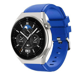 Strap-it® Huawei Watch GT 3 Pro 46mm siliconen bandje (blauw)