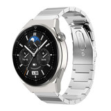 Strap-it® Huawei Watch GT 3 Pro 46mm metalen bandje (zilver) Strap-it® Huawei Watch GT 3 Pro 46mm metalen bandje (zilver)