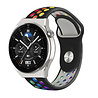 Strap-it® Strap-it Huawei Watch GT 3 Pro 46mm sport band (zwart kleurrijk) Strap-it® Strap-it Huawei Watch GT 3 Pro 46mm sport band (zwart kleurrijk)